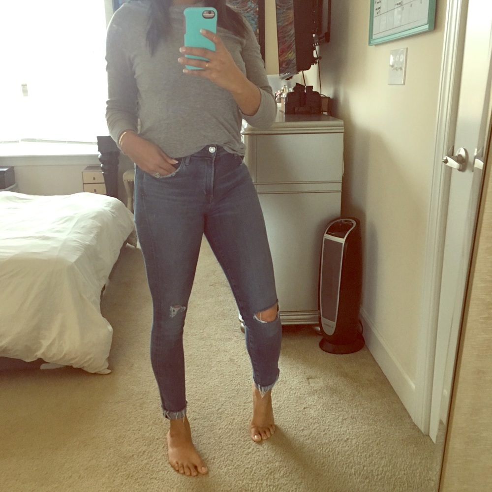 Armani exchange grey shirt